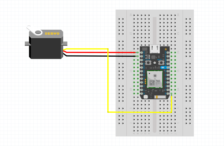 Insert jumper wires into the breadboard