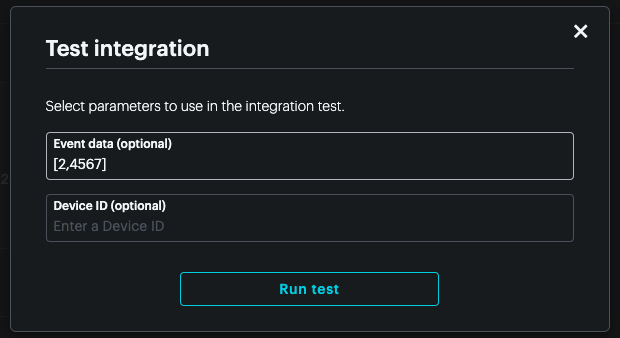 Test Parameters