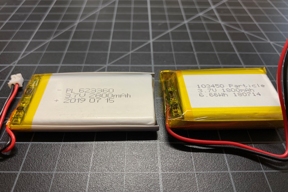 Comparison with Particle battery