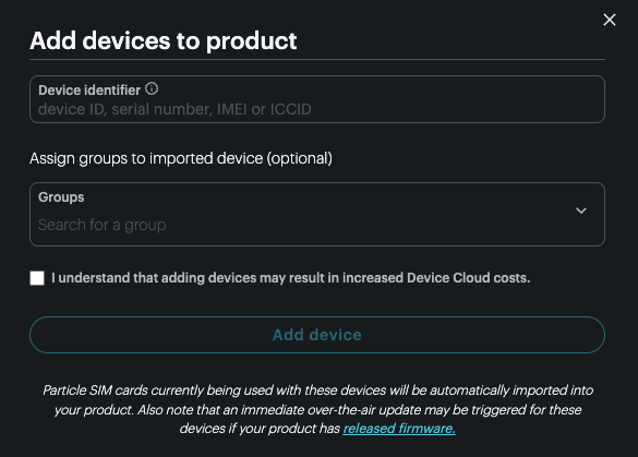 Add one device