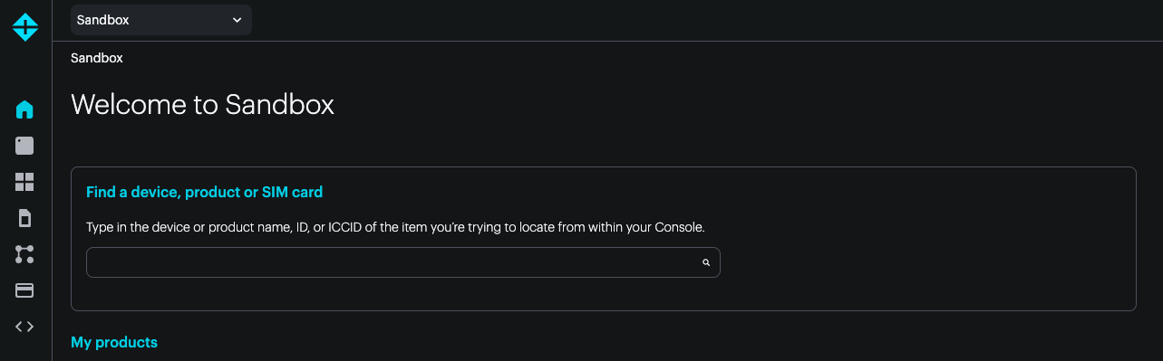 Console search