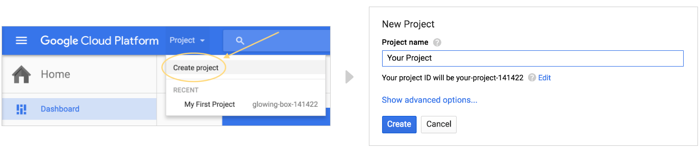 Create a Google Cloud Platform project