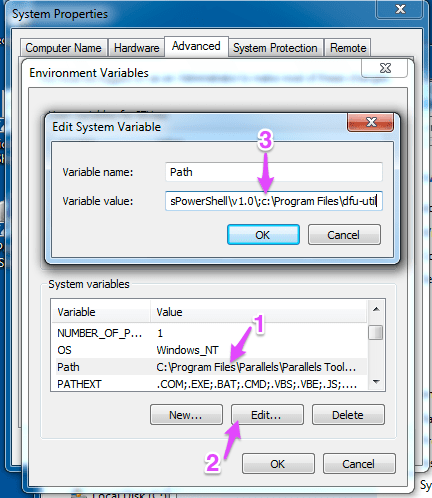 Edit variable