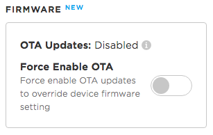 OTA Updates Enabled