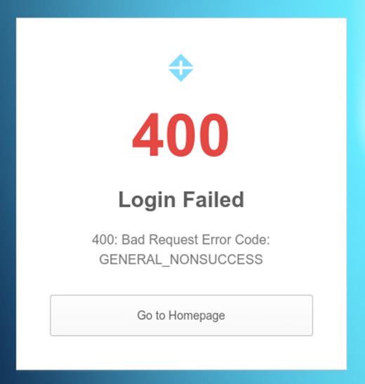 SSO error