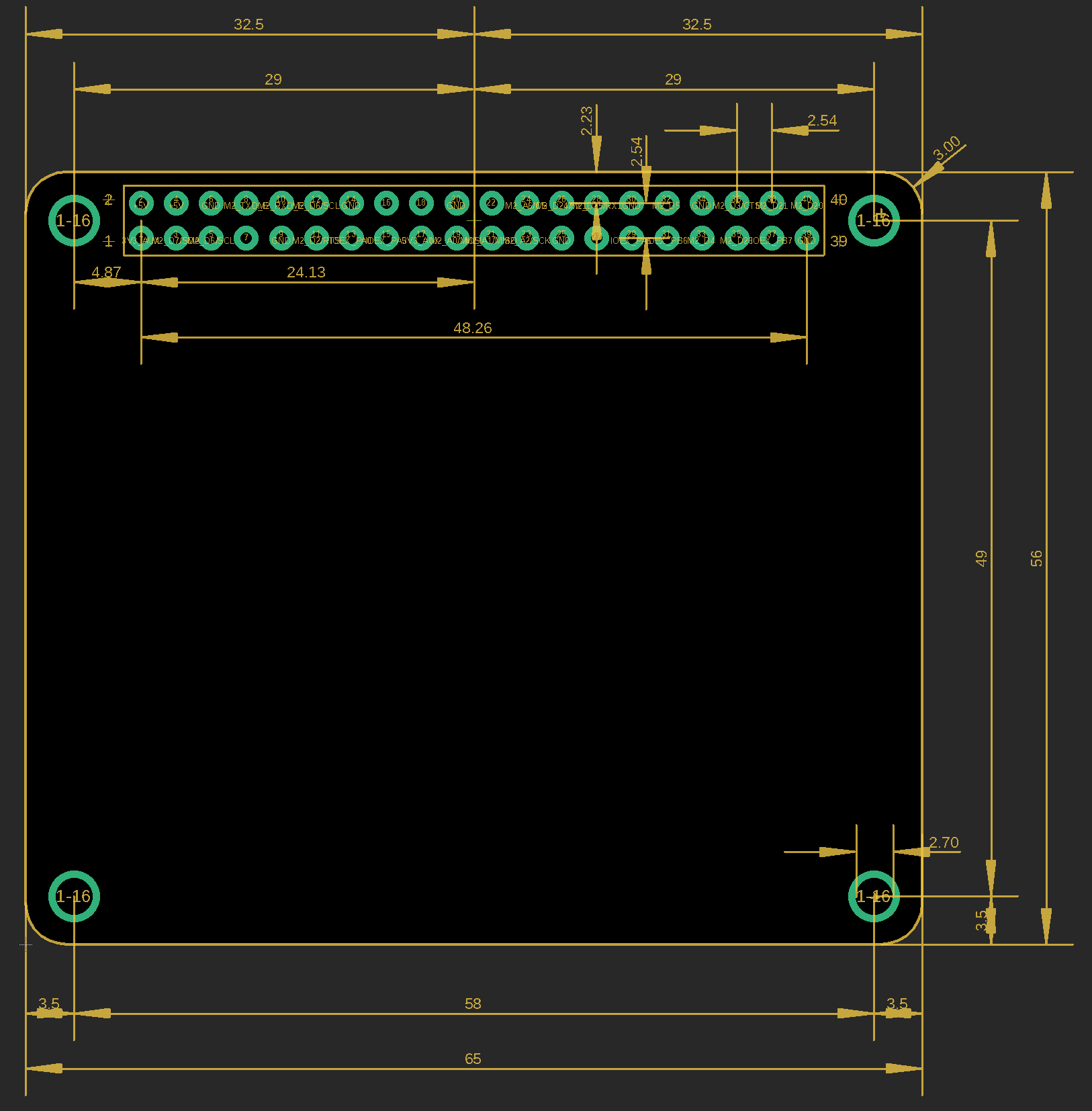 Expansion card dimensions